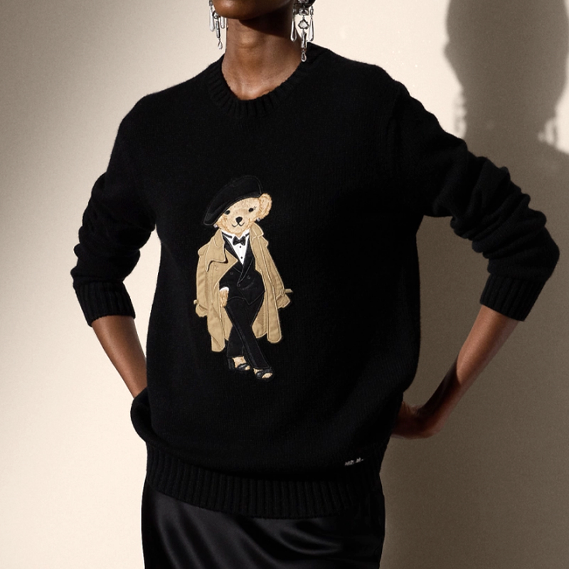 Wool Coat Peacoat - Pull en tricot Teddy Bear pour