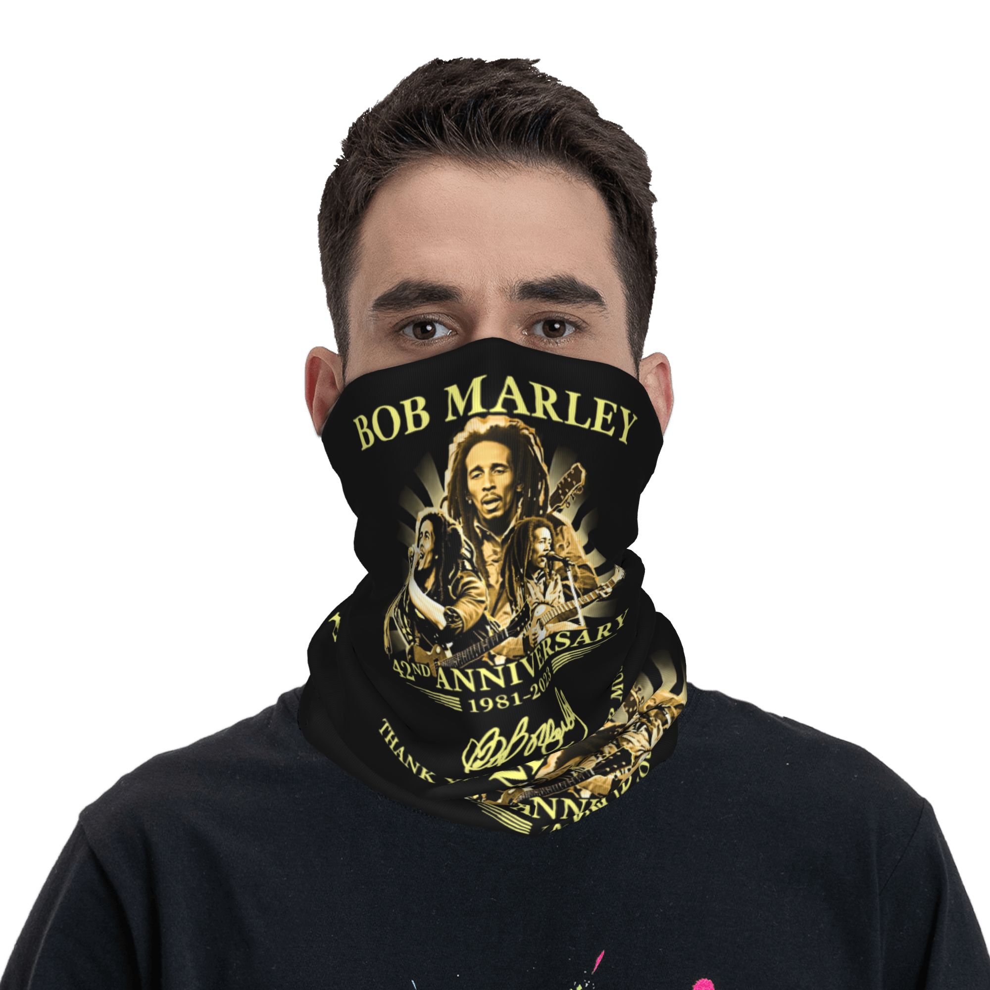 Personnalisé jamaïque chanteur - Neck Gaiter Fleece avis et prix
