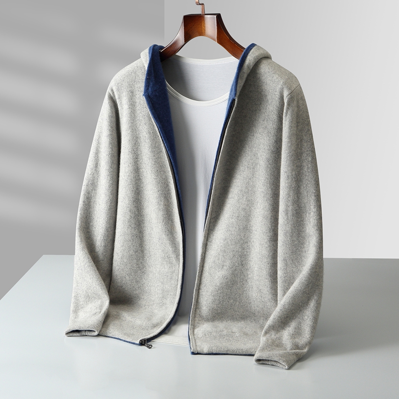 Cardigans à capuche en cachemi - Wool Coat Peacoat avis et prix